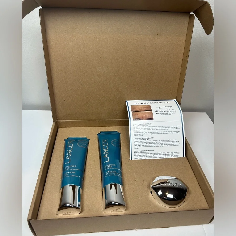 LANCER The Method: Normal-CombinationSkincare 3 Piece Set New and Sealed - Picture 2 of 15
